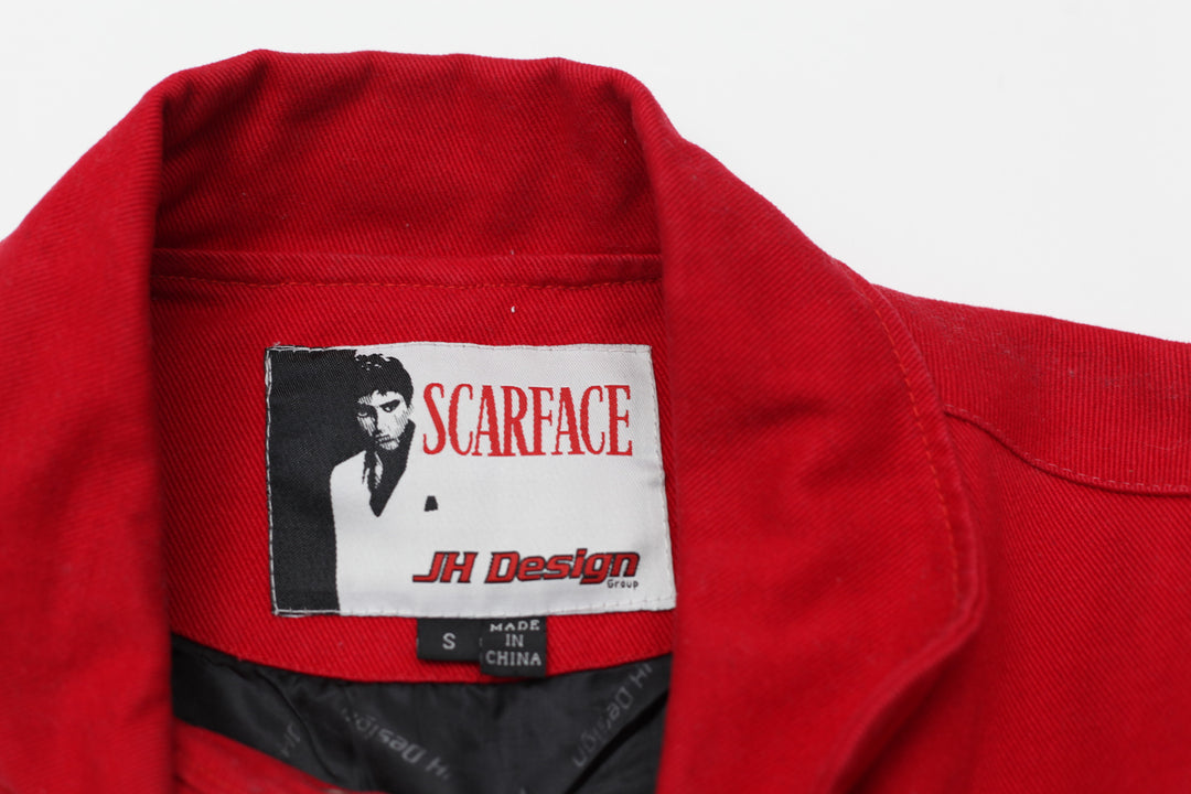 Vintage JH Design Scarface The World Is Yours Embroidered Racing Jacket