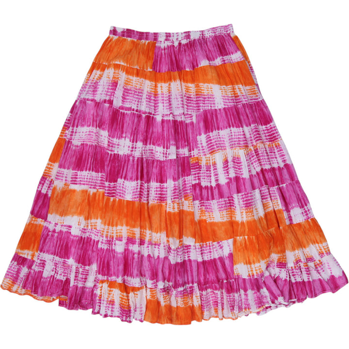 Y2K Ladies Soft Surroundings Skirt Multicolor Tie Dye Size L