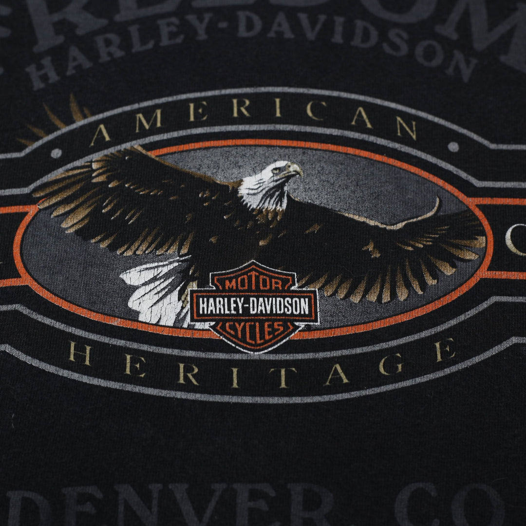 Vintage Harley Davidson Freedom Eagle Denver CO T-Shirt Size L