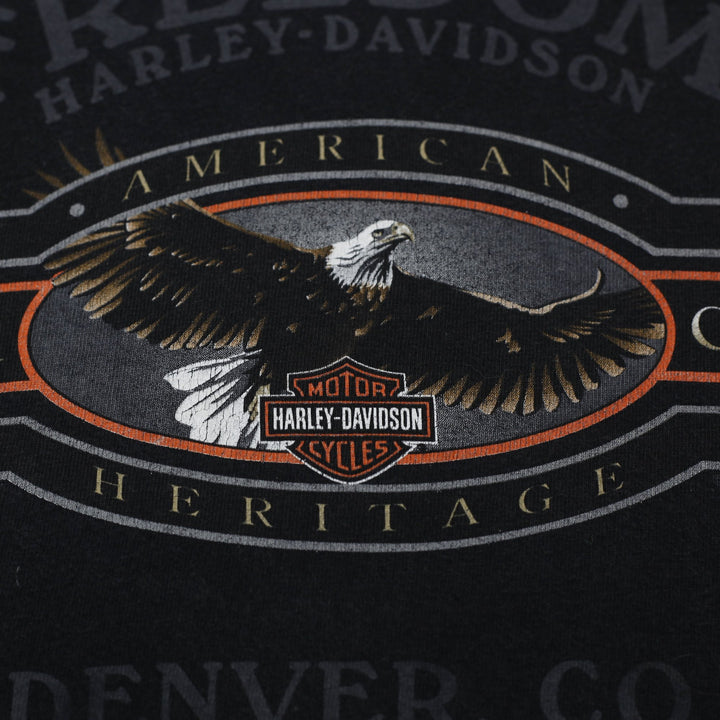 Vintage Harley Davidson Freedom Eagle Denver CO T-Shirt Size L