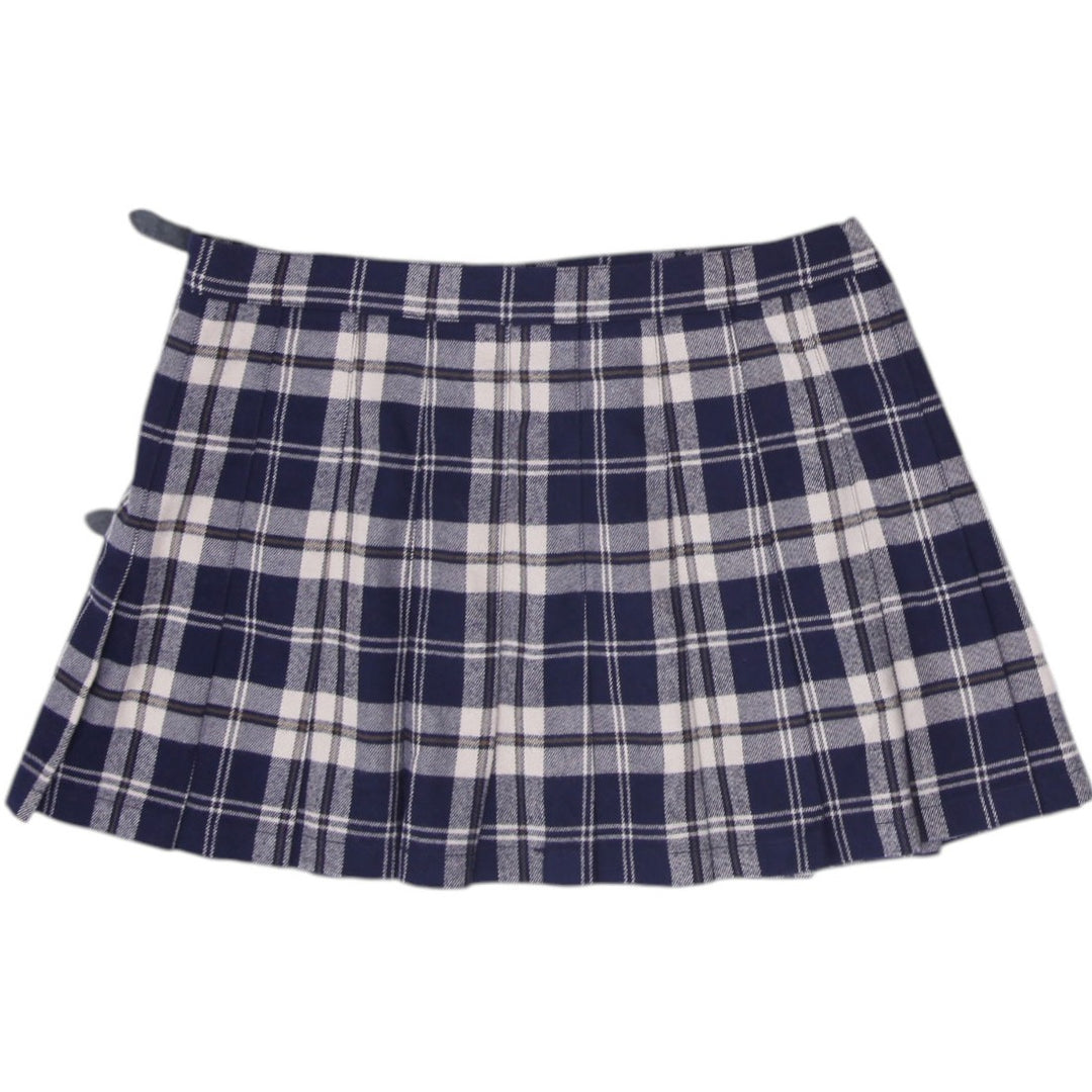 Y2K Ladies Brandy Melville Plaid Pleated Kilt Buckles Mini Skirt Size XS
