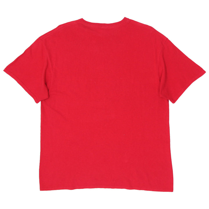 Y2K Mens 2000s Cyber Grunge Skater Emo Red Skull T-Shirt