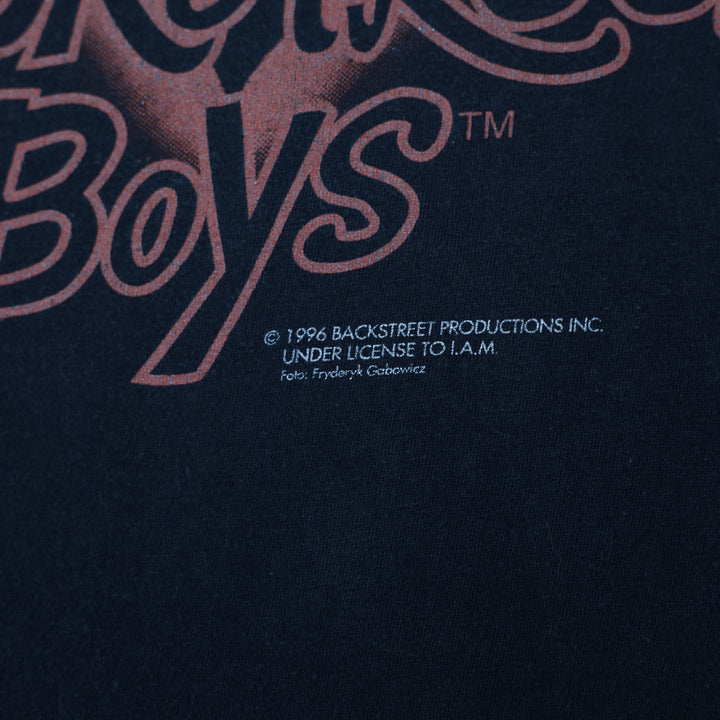 Vintage 1996 Backstreet Boys We'll Never Break Your Heart T-Shirt Black Graphic | Migration_T-Shirts - Detail | Fashion Rerun