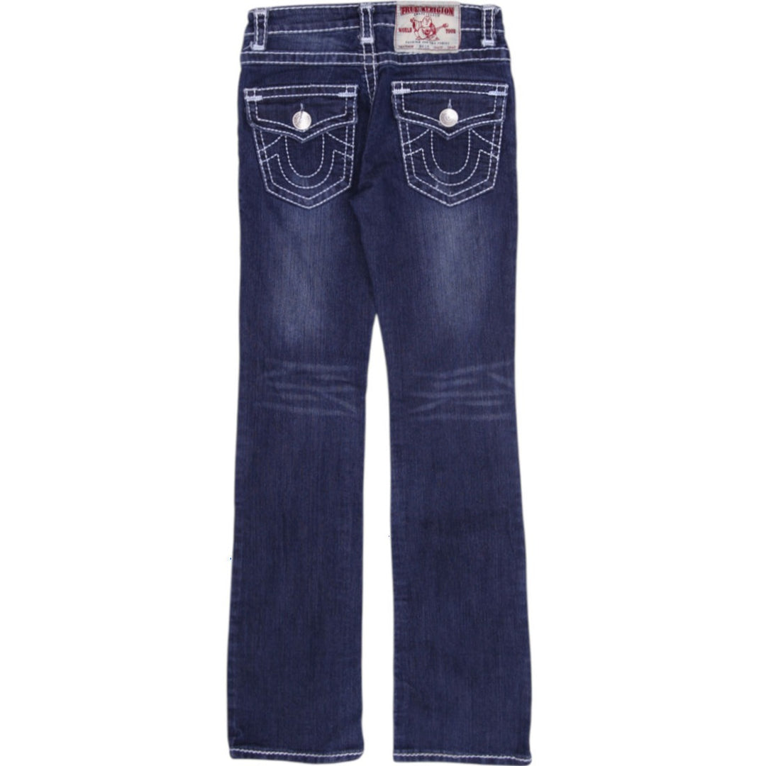Y2K Ladies True Religion Billy Big Straight Leg Jeans Size 27