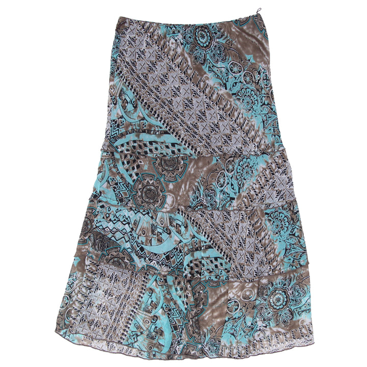 Y2K Dressbarn Floral Layered Maxi Skirt - Fashion Rerun Vintage Migration_Skirt