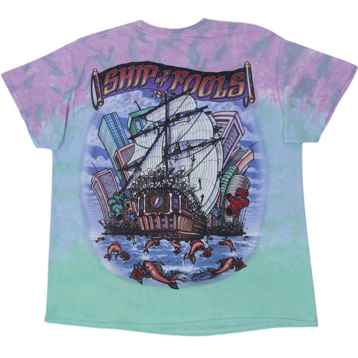 Vintage 2001 Grateful Dead Ship of Fools Tie Dye T-Shirt Size L