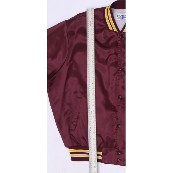 Vintage Chalk Line Washington Redskins Satin Bomber Jacket Maroon XXL | Migration_Jackets - View 7 | Fashion Rerun