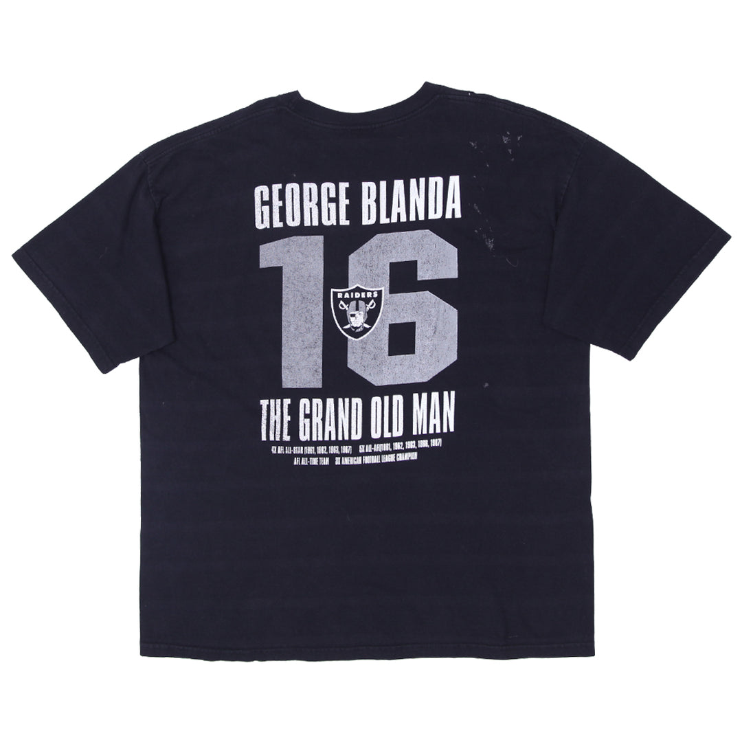 Vintage Oakland Raiders George Blanda # 16 The Grand Old Man T-Shirt Made in USA 3XL - Fashion Rerun Vintage Migration_T-Shirt
