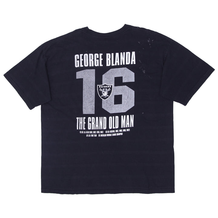 Vintage Oakland Raiders George Blanda # 16 The Grand Old Man T-Shirt Made in USA 3XL - Fashion Rerun Vintage Migration_T-Shirt