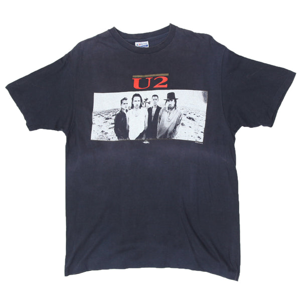 JOSHUATREE U2 【80's】 USA shop up Pop The – tee band spring America tree Joshua the U2 1987 Tee 87's TOUR ミュージシャン