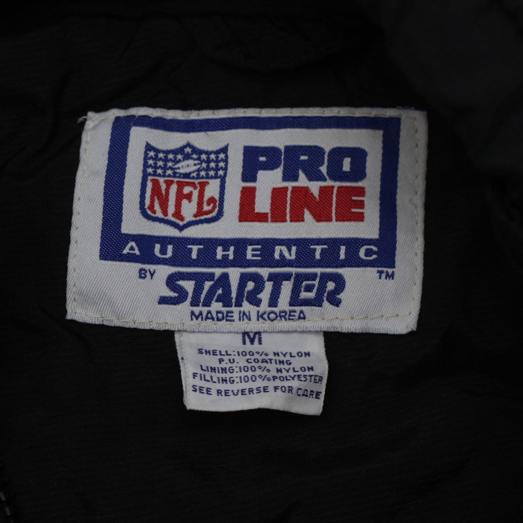 Vintage 90s Starter Pittsburgh Steelers Hooded 1/2 Zip Pullover Jacket