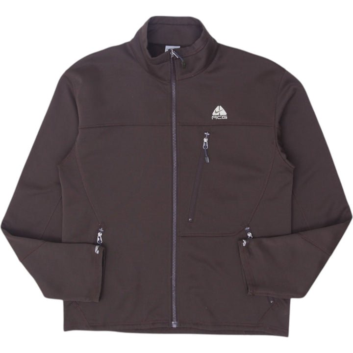 Vintage Mens Nike ACG Jacket Brown Full Zip Therma Fleece Size M | Migration_Jackets | Fashion Rerun