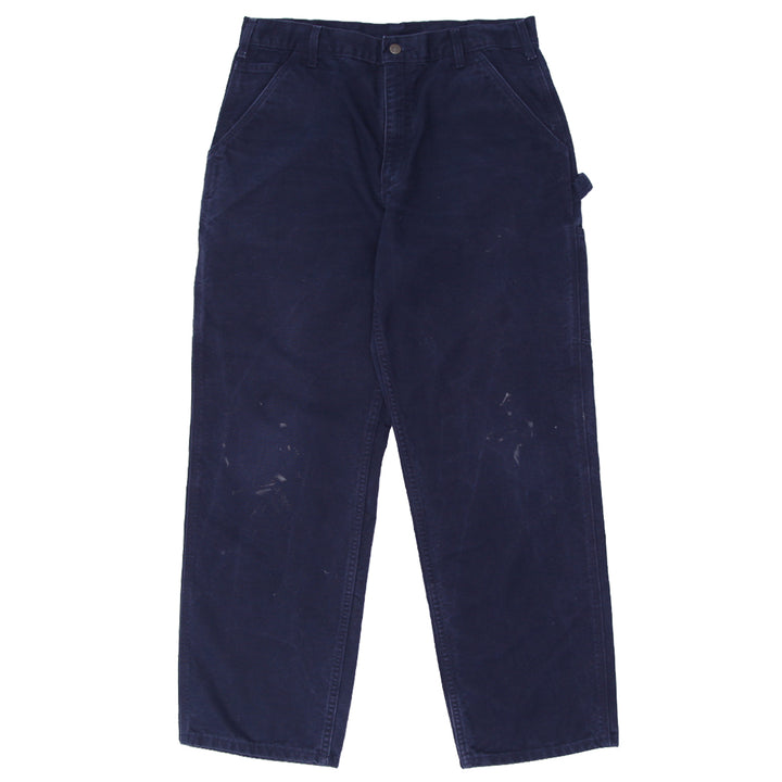 Mens Carhartt B11-MDT Carpenter Pants Navy Blue - Fashion Rerun Vintage Migration_Pants
