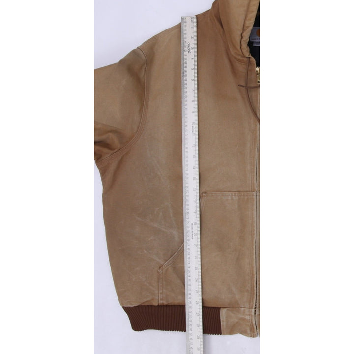 Mens Carhartt J140BRN Jacket Brown Hooded Workwear Coat 2XL Made In USA | Migration_Jackets WW Collection - V | Fashion Rerun