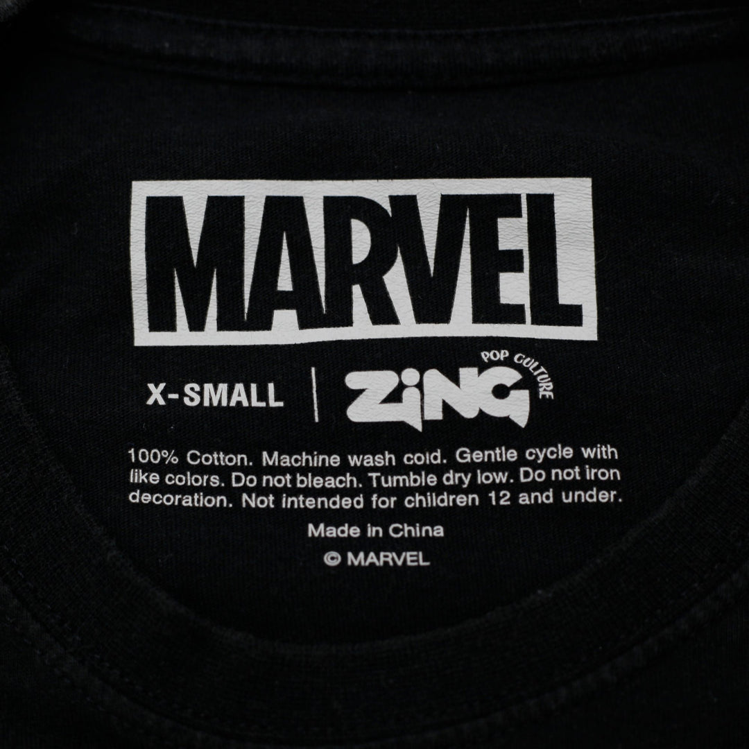 Y2K Ladies Marvel x Zing Pop Culture Panther Graphic T-Shirt Size XS