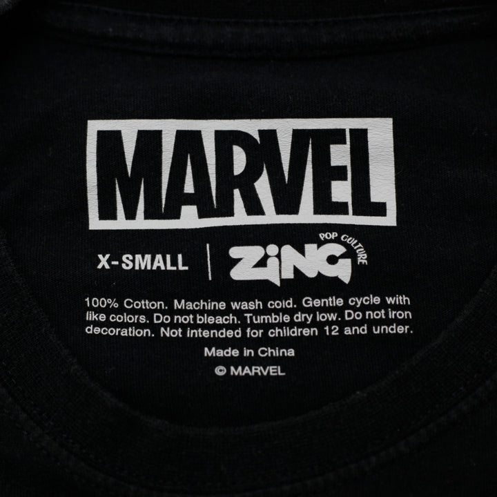 Y2K Ladies Marvel x Zing Pop Culture Panther Graphic T-Shirt Size XS