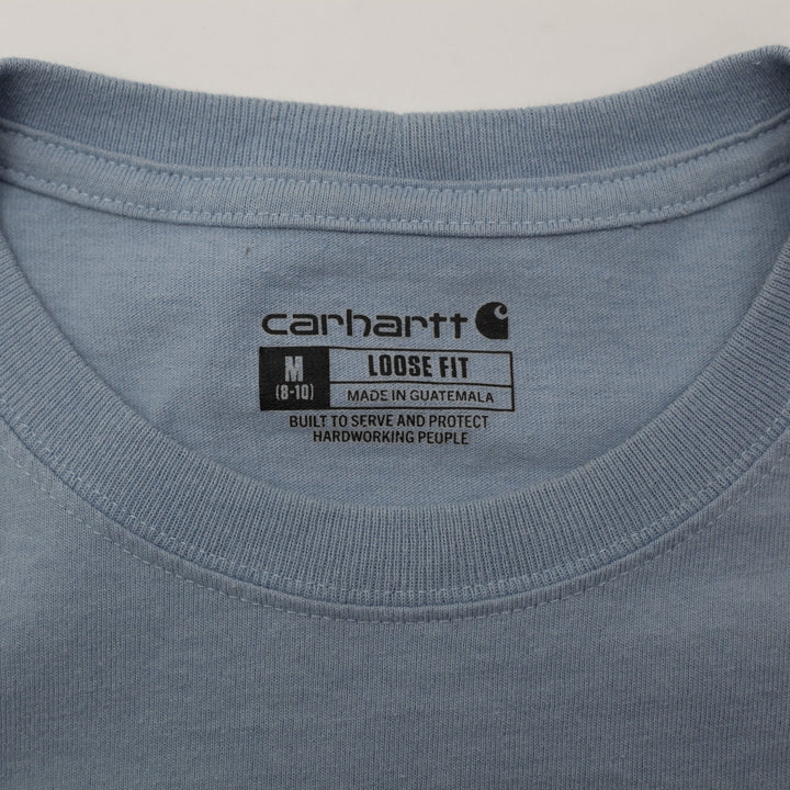 Ladies Carhartt K87-W Pocket Graphic Casual T-Shirt Size M (8-10)