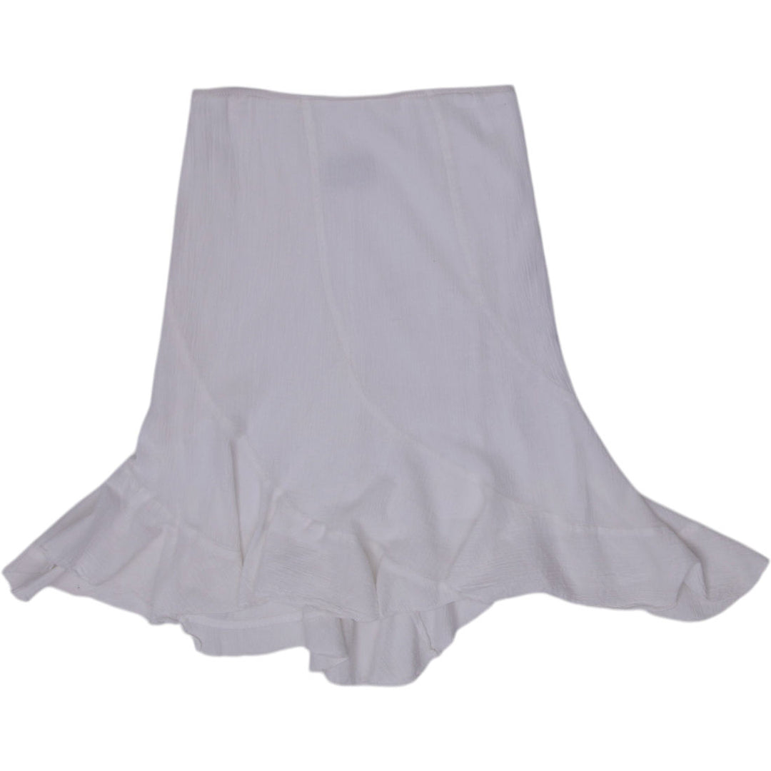 Y2K Ladies Spring Street Ruffle Hem Midi Skirt Size M