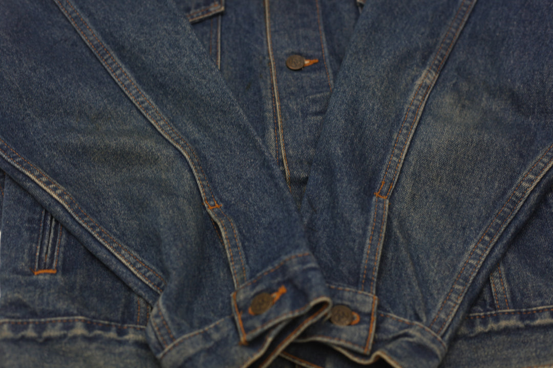 Vintage Marlboro Country Store Leather Collar Denim Jacket - Fashion Rerun Vintage Migration_Jacket