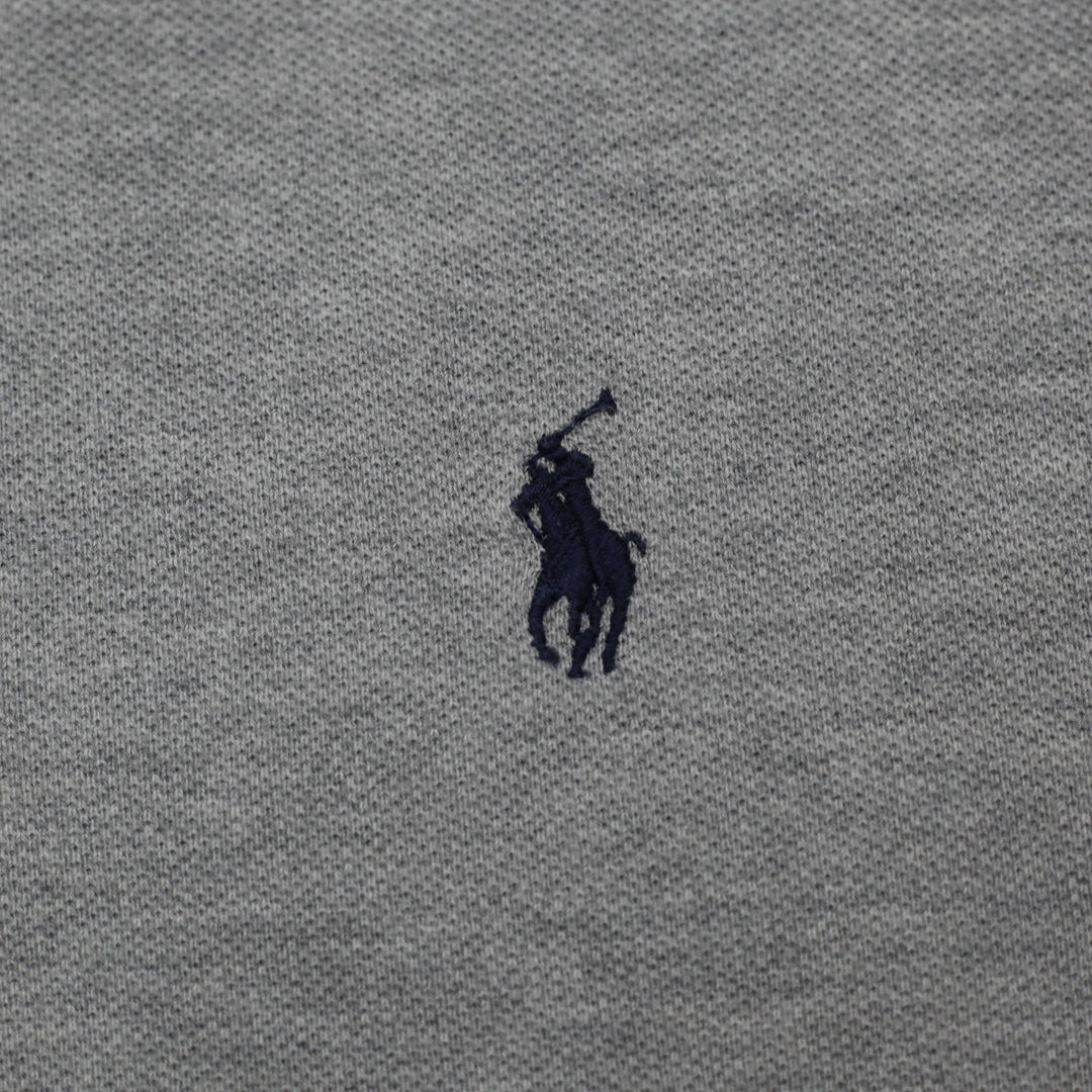 Mens Polo By Ralph Lauren Classic Short-Sleeve Polo T-Shirt Heather Grey Size L