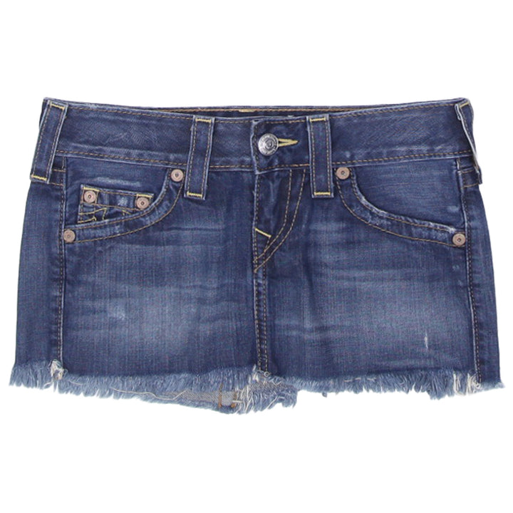 Y2K Ladies True Religion Made In USA Denim Mini Skirt