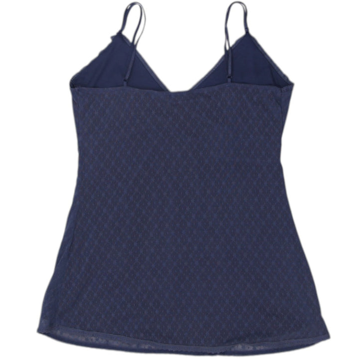 Y2K Ladies No Boundaries Navy Blue Lace Strappy Top M | Migration_Y2K Tops - Side View | Fashion Rerun