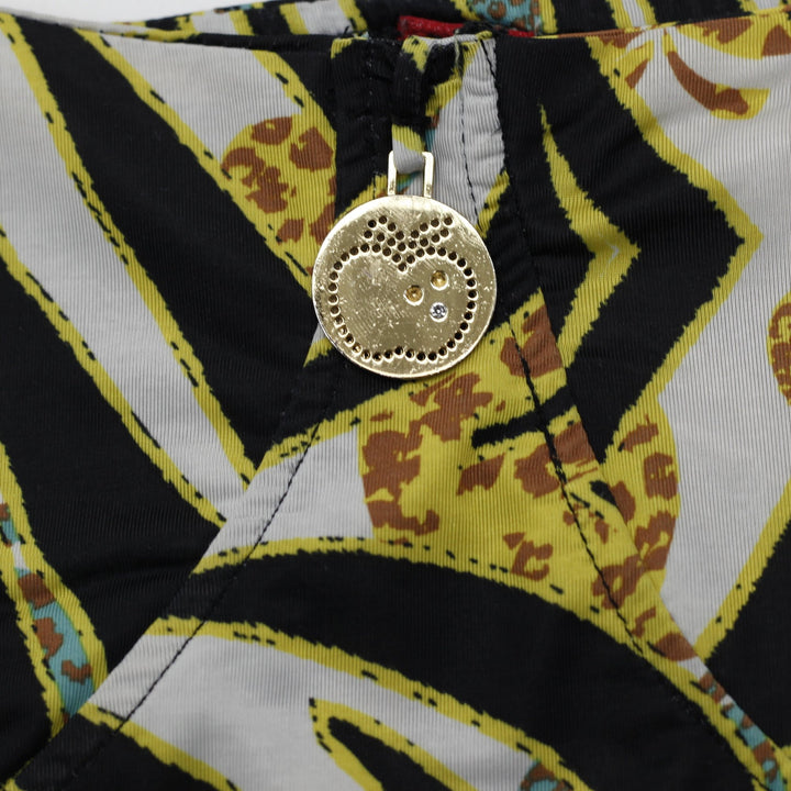 Y2K Ladies Apple Bottoms Zebra Chain Cami Top Gold Hardware XL