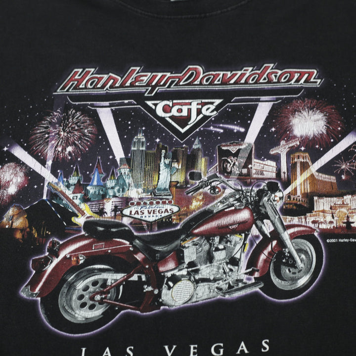 Vintage 90s Harley Davidson Cafe Las Vegas T-Shirt Size XXL