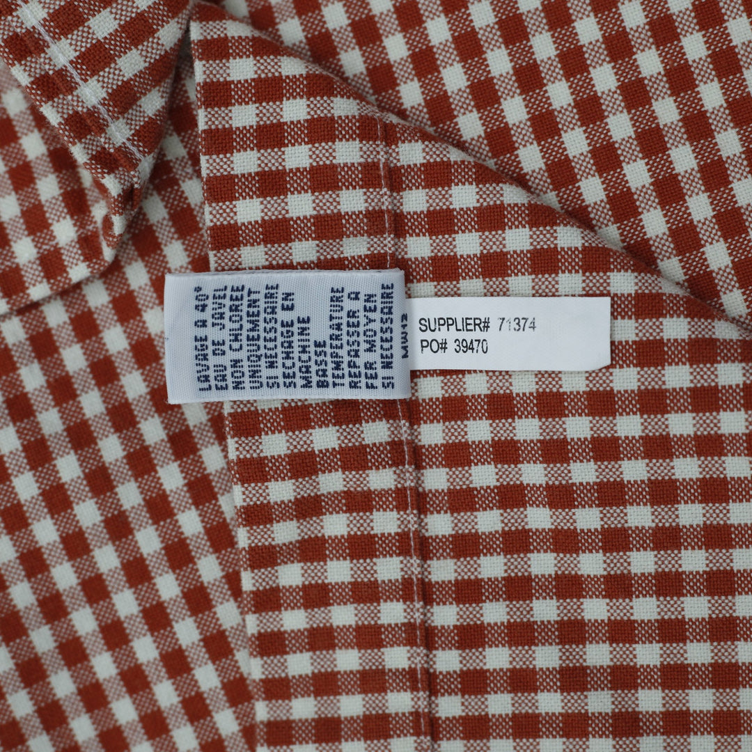 Mens Ralph Lauren Custom Fit Gingham Long Sleeve Button-Down Shirt Size L