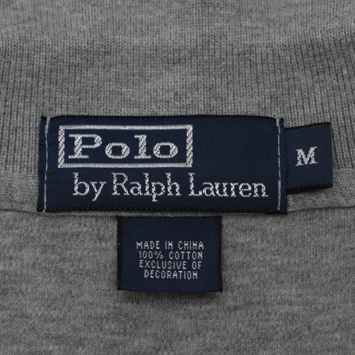 Mens Polo Ralph Lauren Gray 100% Cotton Polo T-Shirt Size M