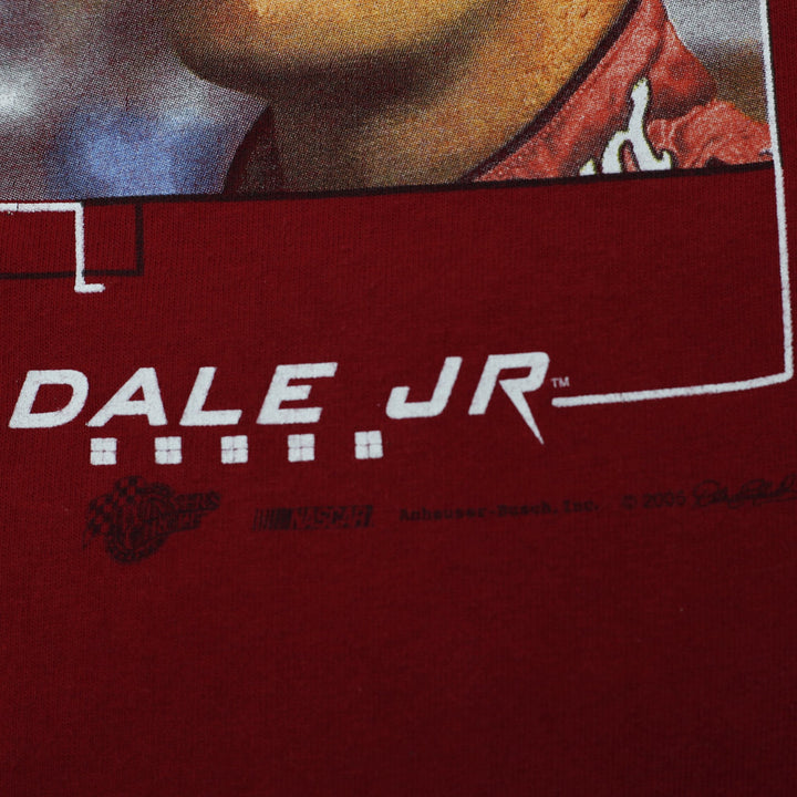 Vintage NASCAR Winner Circle Dale Earnhardt Jr 8 Budweiser T-Shirt Red Size L