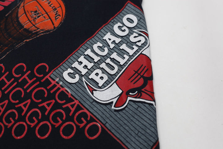 Vintage 1991 Salem Chicago Bulls Unbeatabulls T-Shirt Made in USA Size M