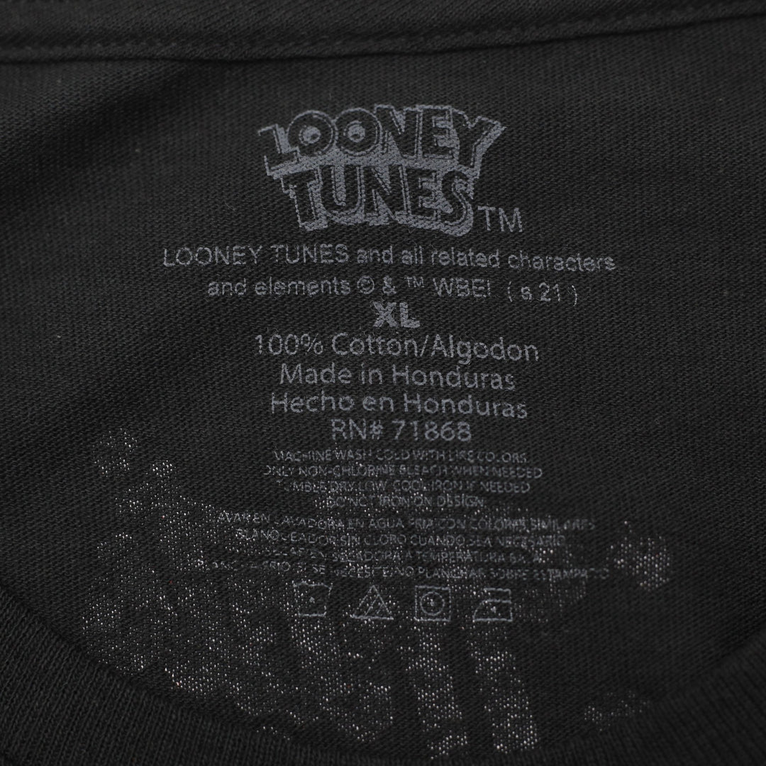 Mens Looney Tunes Bugs Bunny Marvin The Martian Long Sleeve T-Shirt Size XL
