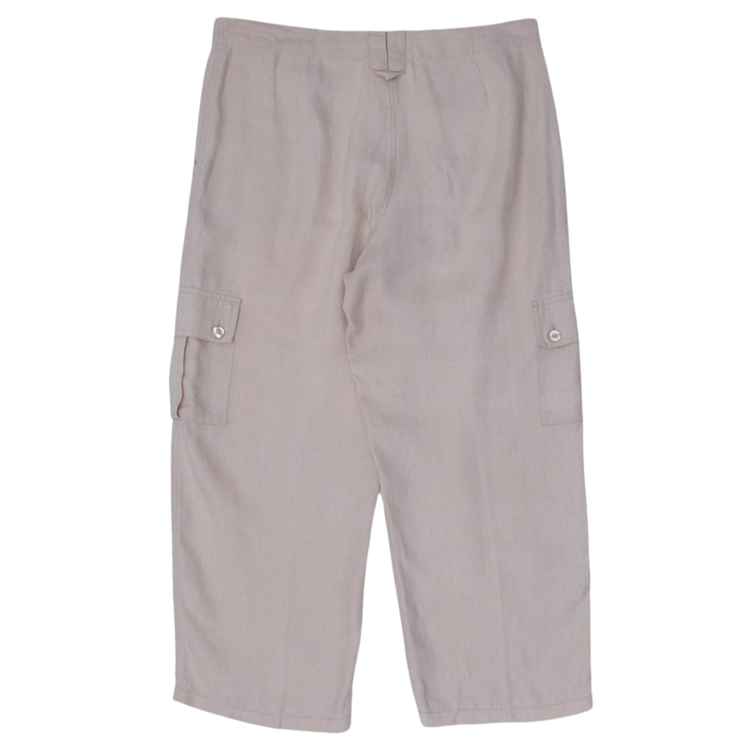 Ladies Real Comfort By Chadwicks 100% Linen Cargo Pants
