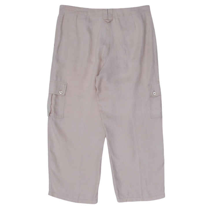 Ladies Real Comfort By Chadwicks 100% Linen Cargo Pants