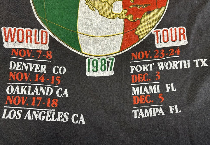 Vintage U2 "The Joshua Tree Tour 1987" Band T-Shirt Single Stitch | Migration_T-Shirts - Detail View | Fashion Rerun