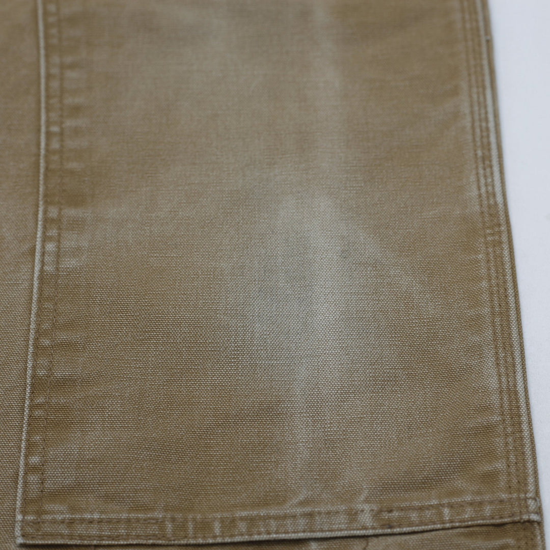 Mens Carhartt B01 BRN Dungaree Fit Double Knee Workwear Customize Belt Pants Size 34x34 | Migration_Pants WW | Fashion Rerun
