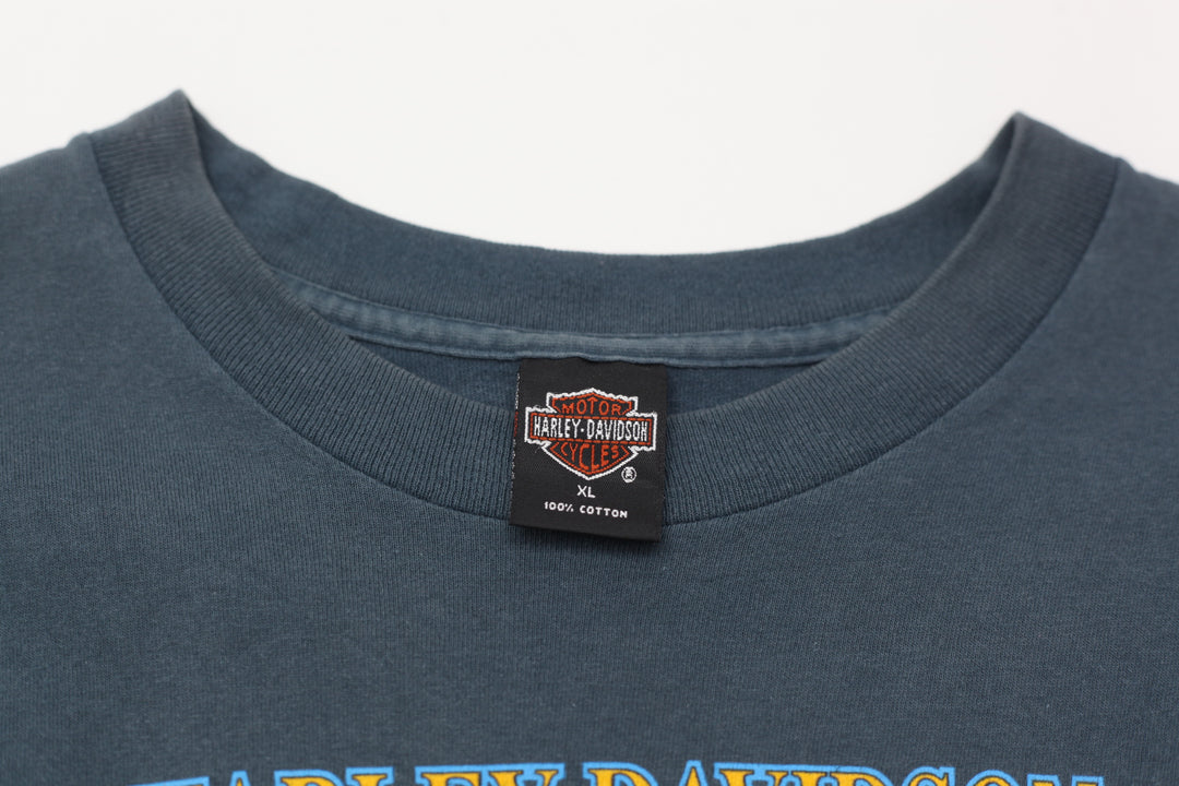 Vintage Harley Davidson Carolina Gastonia NC T-Shirt S.Stitch Made In USA XL