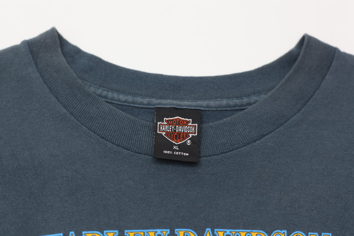 Vintage Harley Davidson Carolina Gastonia NC T-Shirt S.Stitch Made In USA XL