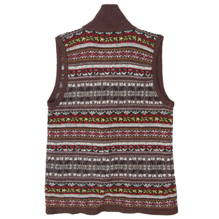 Vintage Karuba Street Knit Sleeveless Shetland Wool Cardigan Sweater Ladies - Fashion Rerun Vintage Migration_Sweaters