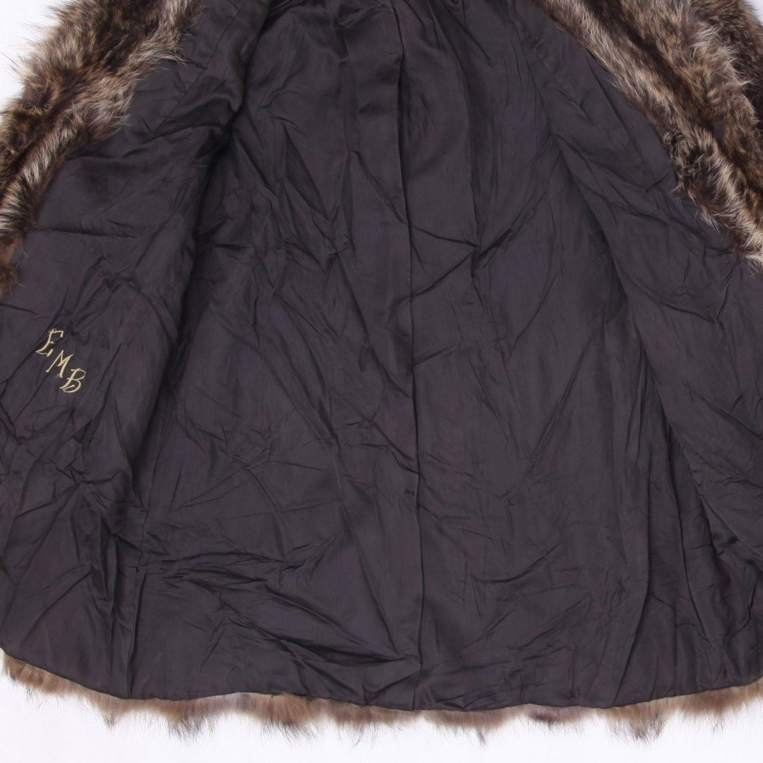 VTG Lichtenstein Furs Genuine Raccoon Fur Coat