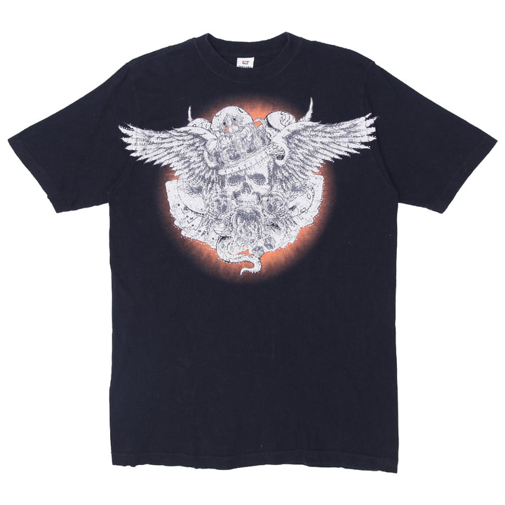 Mens Y2K Ecko Unltd Stoned Skull T-Shirt Black - Fashion Rerun Vintage Migration_T-Shirt