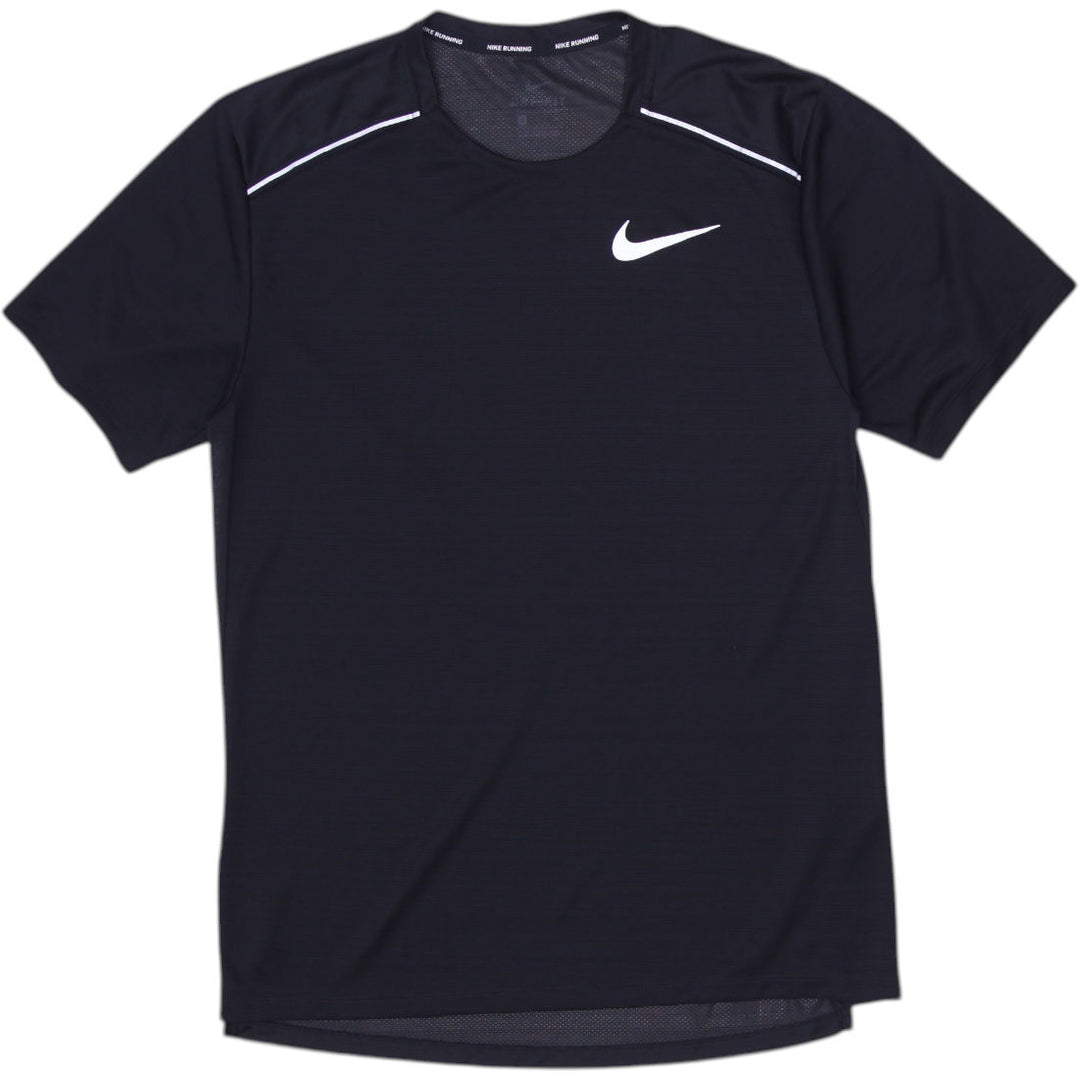 Mens Nike Dri-FIT Shirt Black Athletic Running T-Shirt Size L