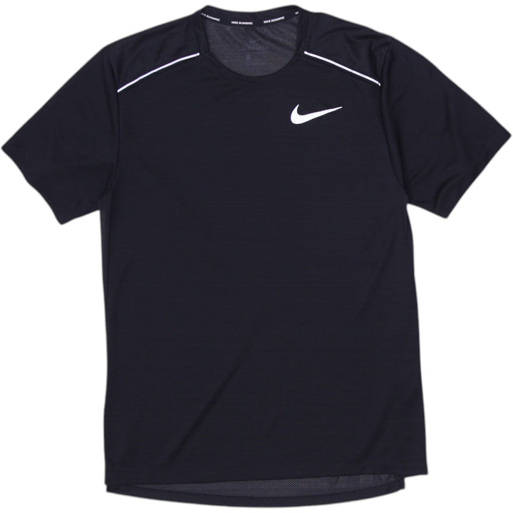 Mens Nike Dri-FIT Shirt Black Athletic Running T-Shirt Size L