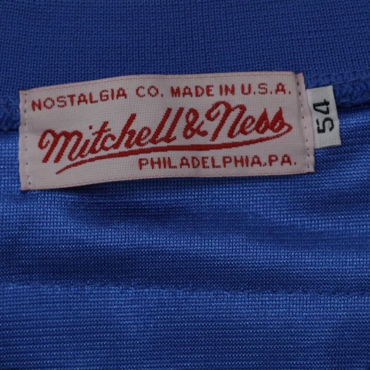 Vintage Mens Mitchell & Ness Sanders #22 Mesh Blue Football Jersey