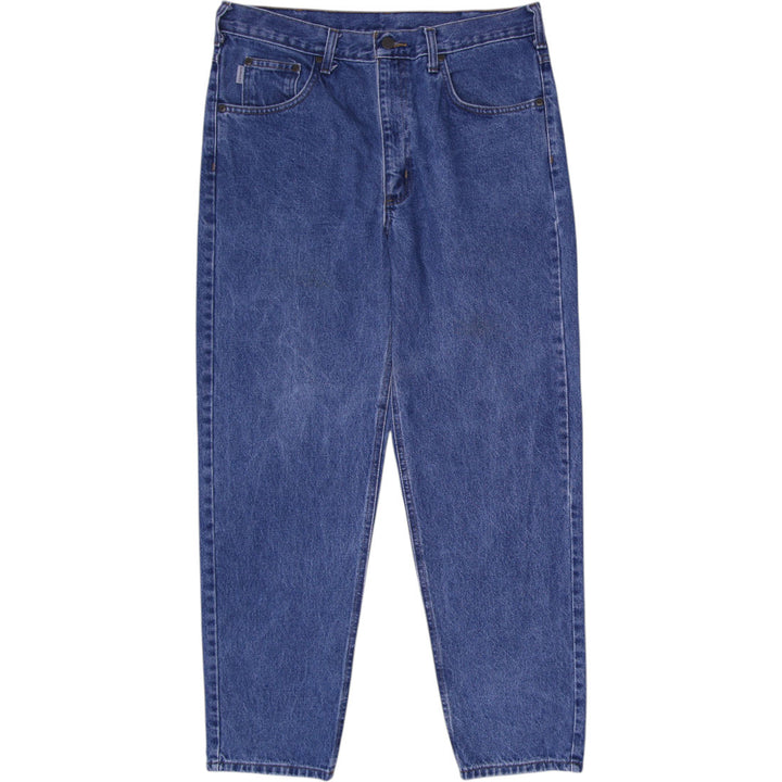 Mens Carhartt B17-DST Blue Denim Straight Fit Workwear Jeans Size 36x30 | Migration_Jeans WW Collection | Fashion Rerun