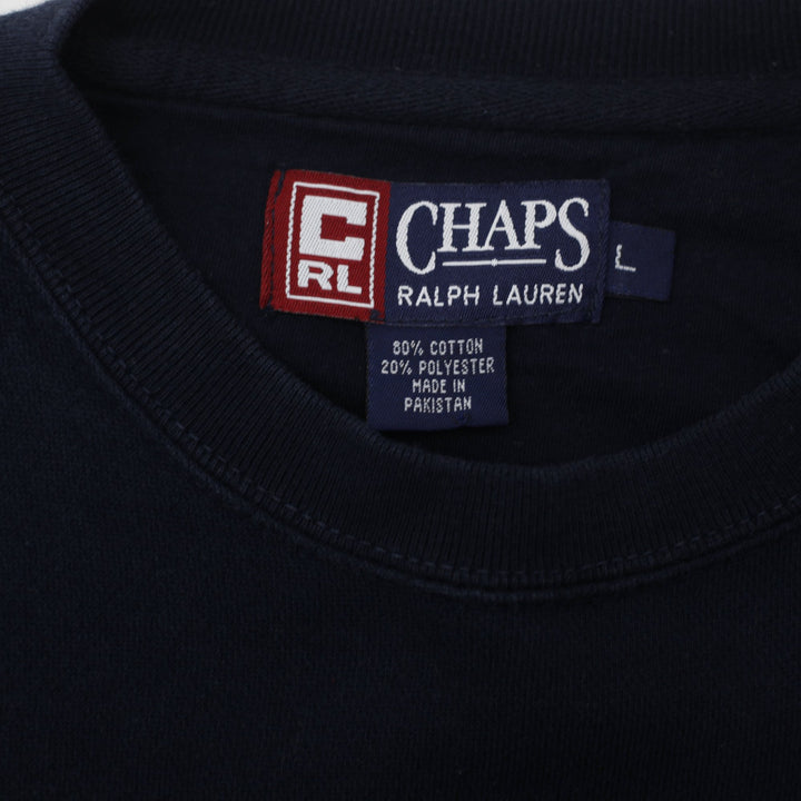 Vintage Chaps Ralph Lauren Navy Sweatshirt Graphic
