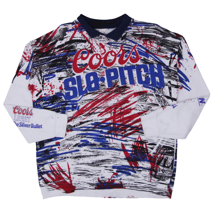 Vintage Molson Coors AOP Light Slo-Pitch Sweatshirt - Fashion Rerun Vintage Migration_Sweaters