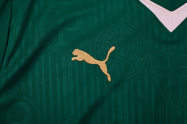 Mens Puma 2023–2024 Palmeiras Soccer Jersey Green Team Logo Size XXL