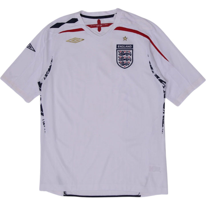 Vintage Umbro England Football 2007-2009 Home Jersey Size Large